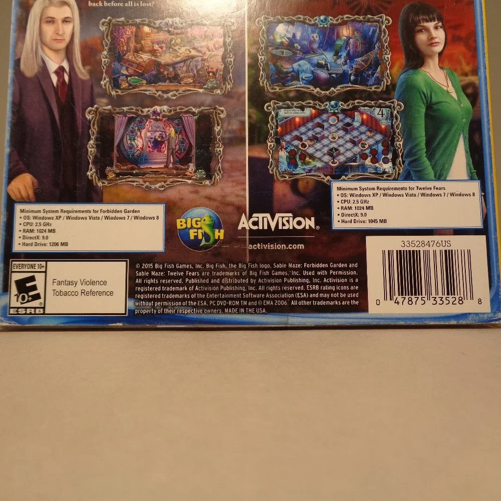 SABLE MAZE / 2 Game Pack New PC DVD-ROM Video Game